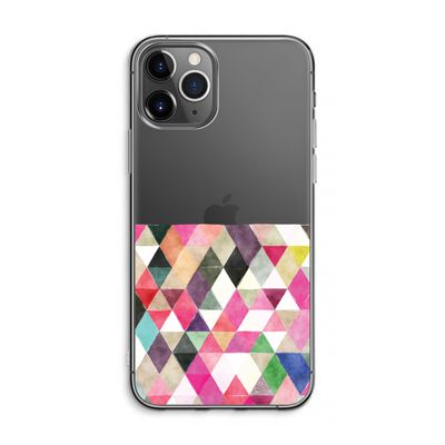 Gekleurde driehoekjes: iPhone 11 Pro Max Transparant Hoesje