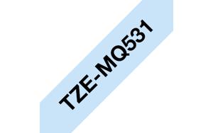 Brother TZe-MQ531 Labeltape pastel Tapekleur: Pastelblauw Tekstkleur: Zwart 12 mm 4 m