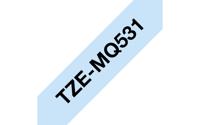 Brother TZe-MQ531 Labeltape pastel Tapekleur: Pastelblauw Tekstkleur: Zwart 12 mm 4 m