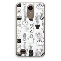 Cactusmotief: LG K10 (2017) Transparant Hoesje