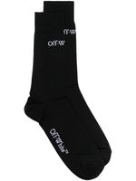 Off-White logo-jacquard cotton socks - Noir - thumbnail