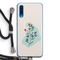 Violets are blue: Samsung Galaxy A50 Transparant Hoesje met koord