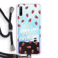 Don't forget to have a great day: Huawei P Smart Pro Transparant Hoesje met koord