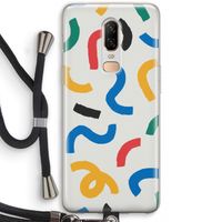 Illustratieve pop 2: OnePlus 6 Transparant Hoesje met koord
