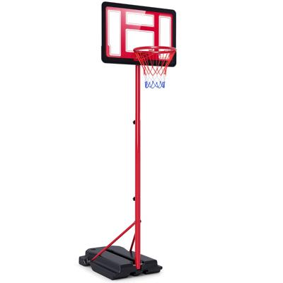 Basketbalring in Hoogte Verstelbaar van 95-155 cm met Standaard Draagbare Basketbalring voor Kinderen en Tieners