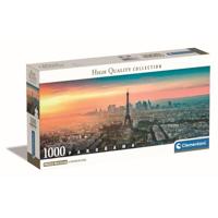 Clementoni - 1000p Panorama Parijs - 98 x 33 cm - Met poster