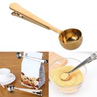 5PCS multifunctionele keuken koffie lepel met clip RVS thee koffie meten Cup koffie Scoop