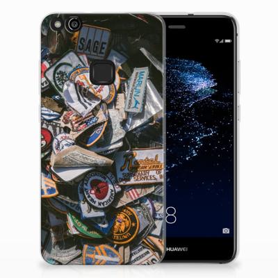 Huawei P10 Lite | Siliconen hoesje | met foto Badges