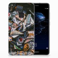 Huawei P10 Lite | Siliconen hoesje | met foto Badges