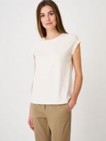 Mouwloze stretch top met ronde halslijn