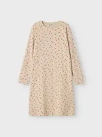 Name it meisjes nachthemd - Peyote Hearts - Maat 122/128 - 128 - Beige - 128 - 128 - 128 - 128 - 128 - 128 - 128 - 128 - 128