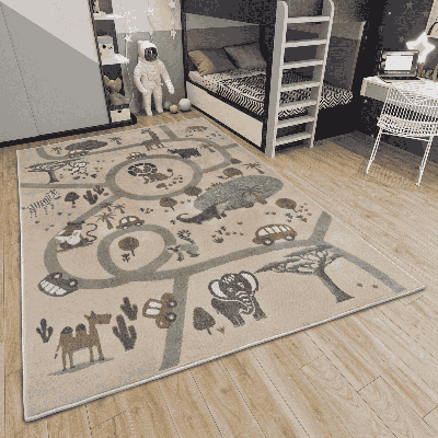 Vloerkleed Kids Animal Park 160x235 Cm Laagpolig Home Collectie - Dekbed-Discounter.nl