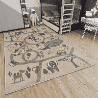 Vloerkleed Kids Animal Park 160x235 Cm Laagpolig Home Collectie - Dekbed-Discounter.nl