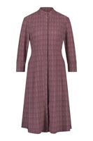 Manon retro dress - stone red/baby pink - 06917