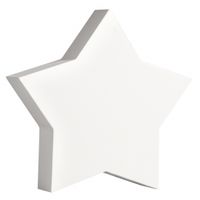 Witte houten MDF sterren van 11 cm   -