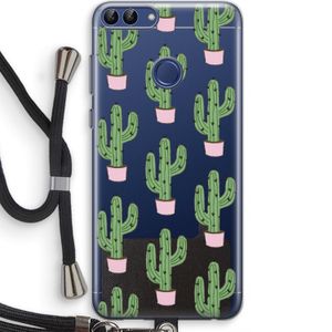 Cactus Lover: Huawei P Smart (2018) Transparant Hoesje met koord