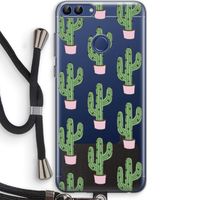 Cactus Lover: Huawei P Smart (2018) Transparant Hoesje met koord