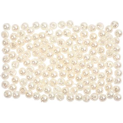 Creativ Company Waskralen, d 3 mm, gatgrootte 0,7 mm, parelmoer, 150 stuk/ 1 doos