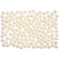 Creativ Company Waskralen, d 3 mm, gatgrootte 0,7 mm, parelmoer, 150 stuk/ 1 doos