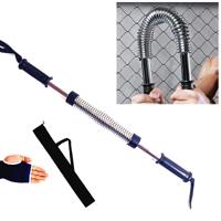60kg galvaniseren voorjaar handgrepen arm sterkte Brawn training apparaat + hand Guard + opbergtas set (wit)