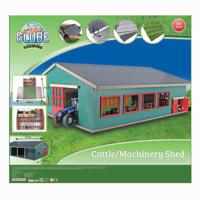 Kids Globe loopstal met berging en weiland 1:32