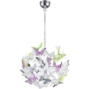 LED Hanglamp - Trion Baduli - G9 Fitting - 4-lichts - Rond - Glans Chroom - Aluminium