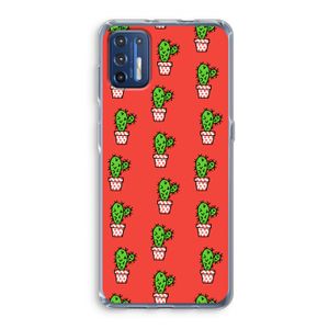 Mini cactus: Motorola Moto G9 Plus Transparant Hoesje