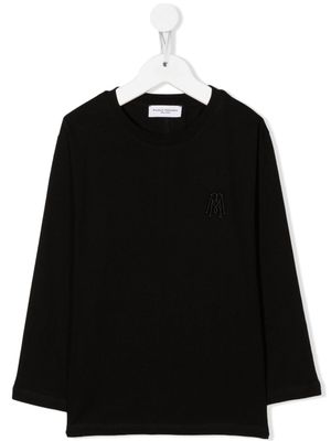 Paolo Pecora Kids t-shirt à manches longues - Noir