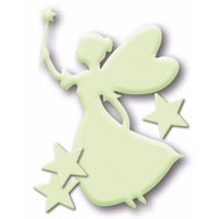 Glow in the dark stickers elfje met sterren 4x stuks   -