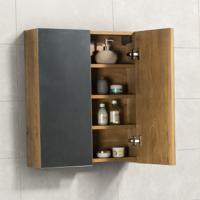 Spiegelkast Tieme in mat eiken 60x70x16cm