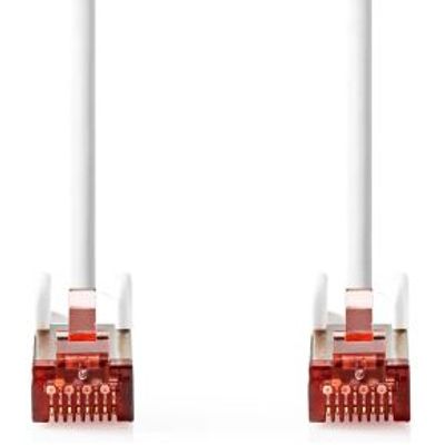 CAT6a netwerkkabel | S/FTP | RJ45 Male | RJ45 Male | 0.25 m | Snagless | Rond | LSZH | Wit | Doos