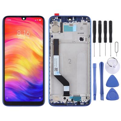 LCD-scherm en digitizer volledige assemblage met frame voor Xiaomi Redmi Note 7/Redmi Note 7 Pro (blauw)