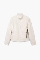 Slim bikerjacke - WHITE - L