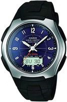 Horlogeband Casio WVA-430 / WVA-470 / WVA-620 / WV-M120 / 10152407 Rubber Zwart 22mm