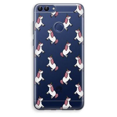 Eenhoorns overal: Huawei P Smart (2018) Transparant Hoesje