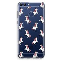 Eenhoorns overal: Huawei P Smart (2018) Transparant Hoesje