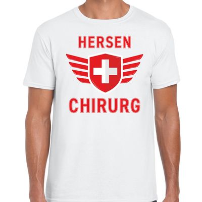 Hersen chirurg verkleed t-shirt wit voor heren Hersen chirurg verkleed t-shirt wit voor heren