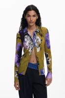 Geknoopt T-shirt ontworpen door Mr. Christian Lacroix - GREEN - XL