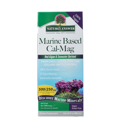 Natures Answer Calcium-Magnesium auf Meeresbasis flüssig 480 Milliliter