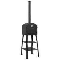 VidaXL Pizzaoven houtskool met 2 vuurkleistenen