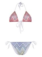 Missoni bikini triangles à motif de chevrons - Rose - thumbnail