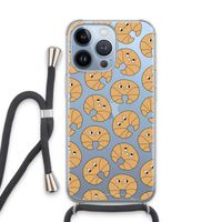 Croissant: iPhone 13 Pro Transparant Hoesje met koord Croissant: iPhone 13 Pro Transparant Hoesje met koord