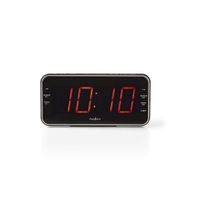 Nedis CLAR004BK Digitale Wekkerradio Led Van 1,8" Fm 20 Voorkeuze-instellingen Sluimeren