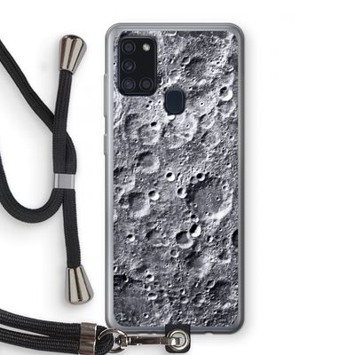 Maanlandschap: Samsung Galaxy A21s Transparant Hoesje met koord