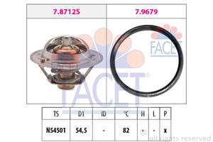 Thermostaat, koelvloeistof FACET, u.a. für Nissan, Hyundai, KIA, Renault, Dacia