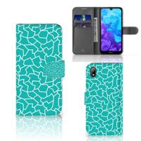 Huawei Y5 (2019) Hoesje Cracks Blue
