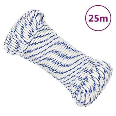 VidaXL Boot touw 5 mm 25 m polypropyleen wit