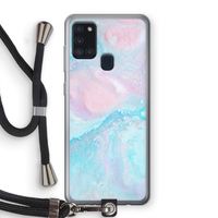 Fantasie pastel: Samsung Galaxy A21s Transparant Hoesje met koord