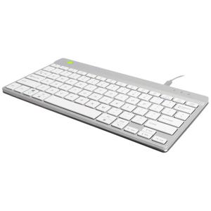 R-Go Tools Ergonomisch toetsenbord R-Go Compact Break, compact toetsenbord met pauzesoftware, QWERTY (US), bedraad, wit