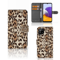 Samsung Galaxy A22 4G | M22 Telefoonhoesje met Pasjes Leopard